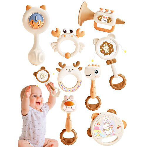 Baby Hand Beat Drum Percussion Instrument Toy Set Puzzle Ear