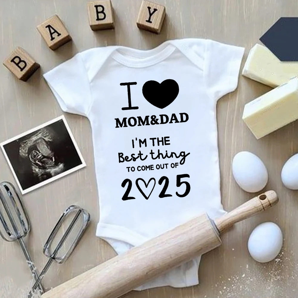 I LOVE MOM & DAD Baby Boy Girls Clothes High Quality Comfy S