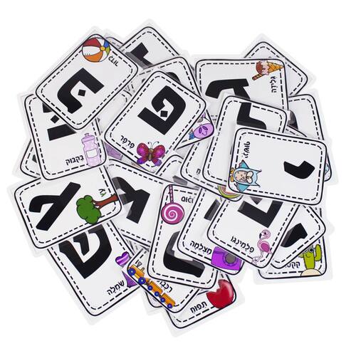 Children Enlightenment Learning Hebrew Letter flashcards for