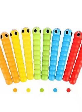 Wand Worms for Catch Worm Game Strawberry Grasping Baby Wood