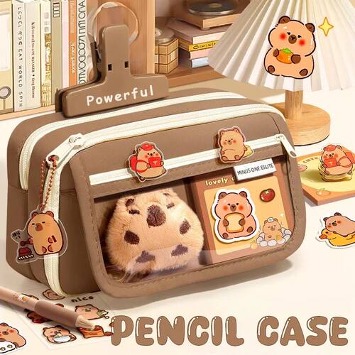 Kawaii Large Capacity Pencil Cases For School Bag Pouch Box