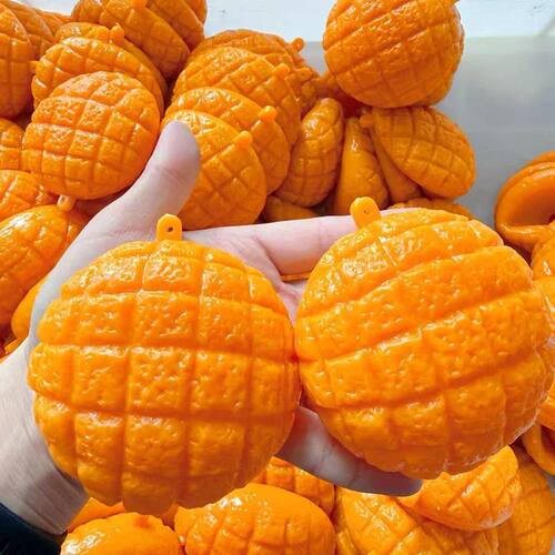 Food-Shaped Stress Ball Pineapple Bun Squishy Toy Moldable B