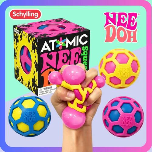 Schylling Needoh Atomic Stress Relief Ball Squishies Toy Bli
