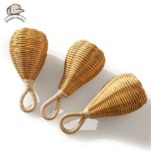 Handmade Rattan Rattles Educational Toys for Kids Crib Mobil