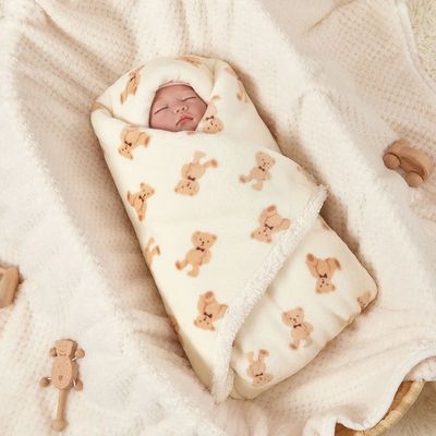 Winter Baby Blanket Fleece Warm Quilt for Newborn Bedding Ba