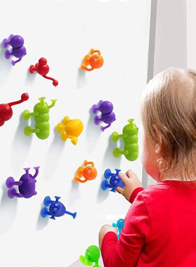 Soft Silicone Building Blocks Toy Animal Shape Suction Toy f