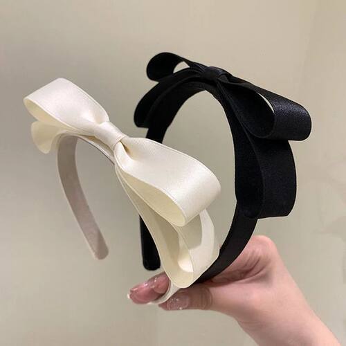 Lystrfac Korean Fabric Double Bow Headband for Women  Fashio
