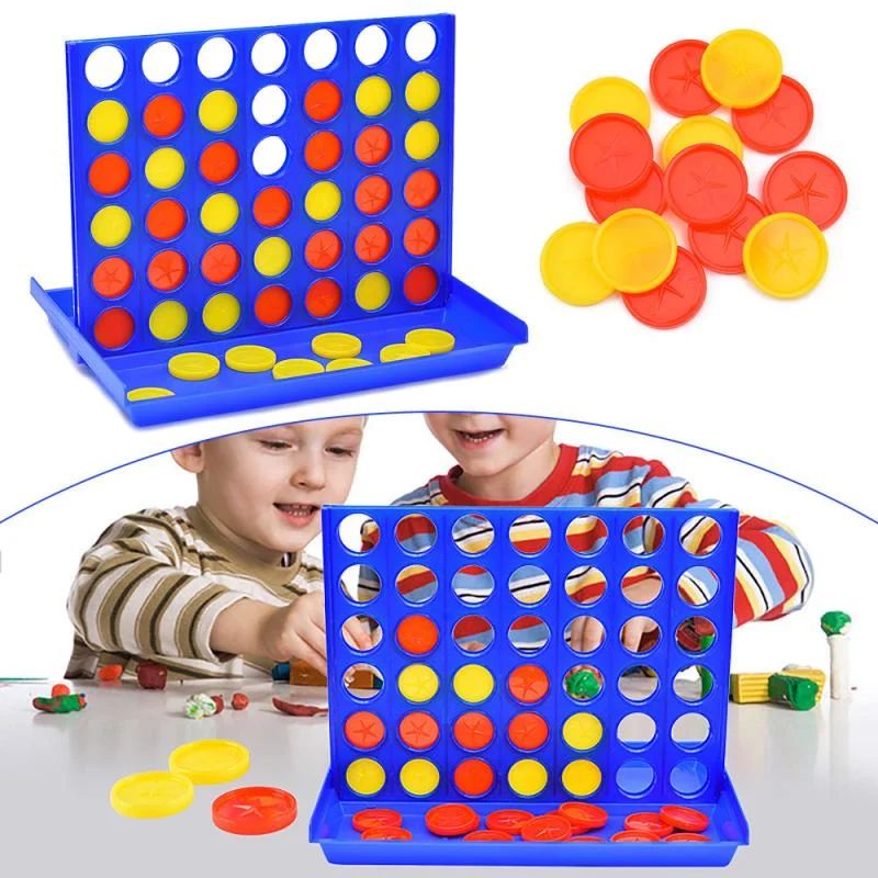 Foldable Connect 4 In A Line Board Game Children's Education