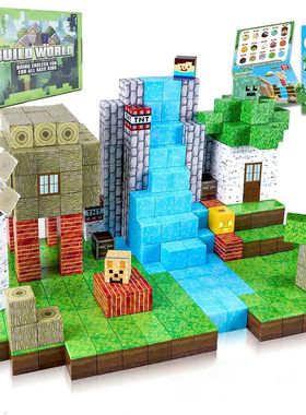192PCS Magnetic Building Blocks Mine Magnet World Set Toys S