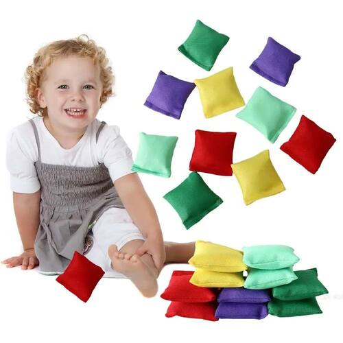 10pcs Mini Bean Bag Multi Color Portable Cloth Sand Bag Thro