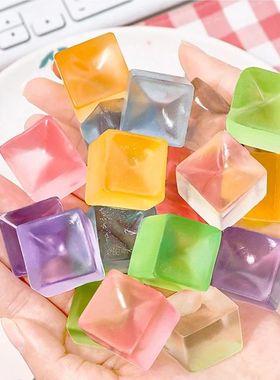 1-6Pcs Squishy Ice Cube Fidget Toy Sss Ball Squeeze Juguetes
