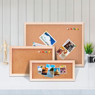 Vintage Pine Wood Frame Cork Board Bulletin Message Board Ph