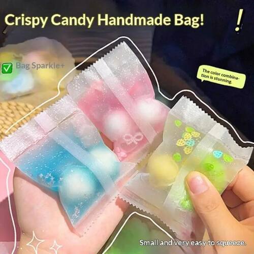 Crispy Wax Fidget Toy Candy Shape Squeeze Crunch Sound Slow