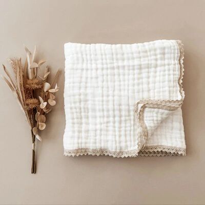 6 Layers Bamboo Cotton Baby Receiving Blanket Infant Kids Sw