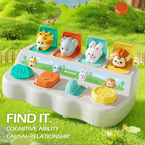 Montessori Pop up Animal Toys and Learning Boxes - Enhance L