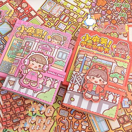Cute Activity Books Handmade Quiet book Paper Anime Telado B