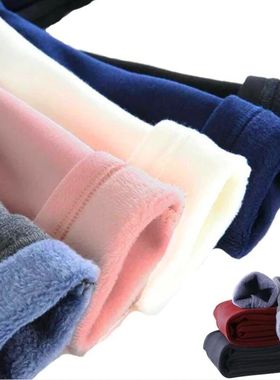 Sweet Leggings Girls Dot Velvet Pants Autumn Winter Kids Cot