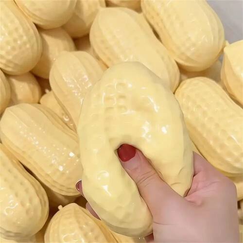 Peanut Stress Ball Squeeze Ball Squishy Toy Buttery-Soft Fee