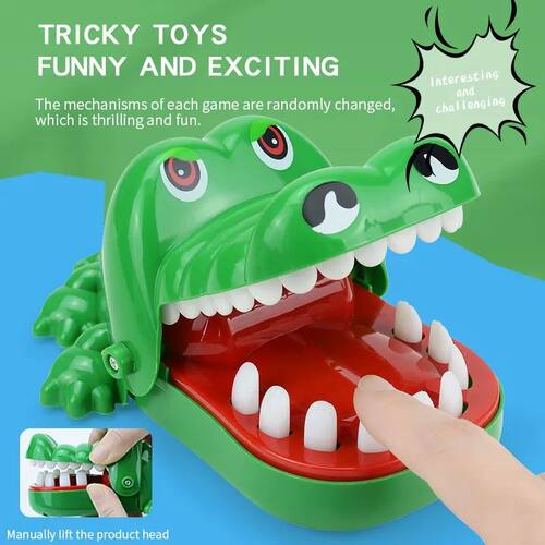 Crocodile Teeth Toys For Kids Alligator Biting Finger Dentis