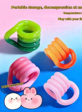 Color Change Tangle Toy Twist And Spin Temperature Sensory S