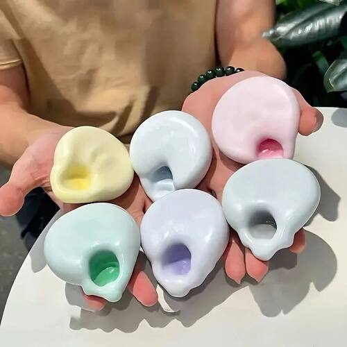 1Pc Squishy Fluid Ice Skin Jelly Ball Squeeze Toy Kids Adult