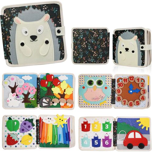 Busy Book for Toddlers 1-3, Montessori Toys Sensory Activity