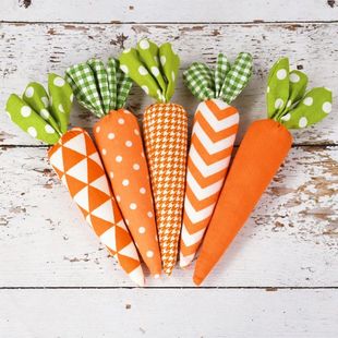 1/5pcs Easter Carrot Ornaments 2025 Spring Easter Party Deco
