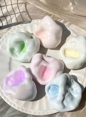 Flowing Sand Shaped Ice Skin Glutinous Rice Cake Slow Reboun
