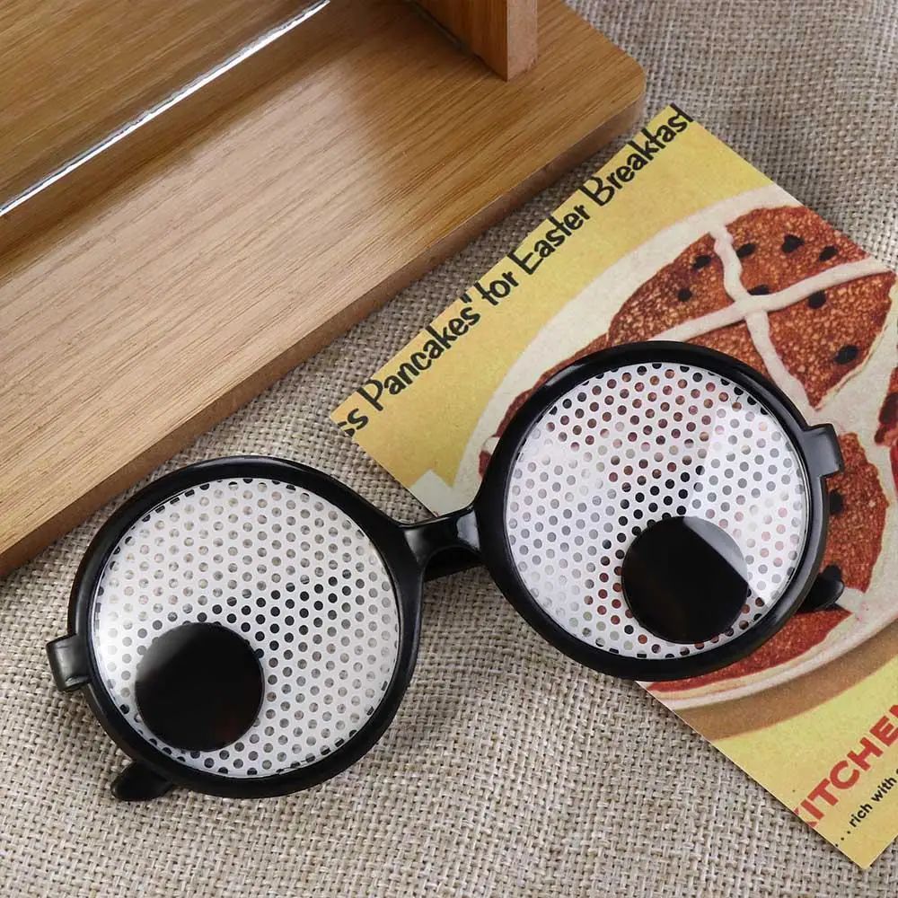 Fun Funny Rotatable Eyeball Glasses Visible Prank Trick Eyeb