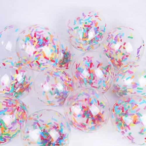 10/20/30pcs 12inch Confetti Ice Cream Confetti Balloon Birth