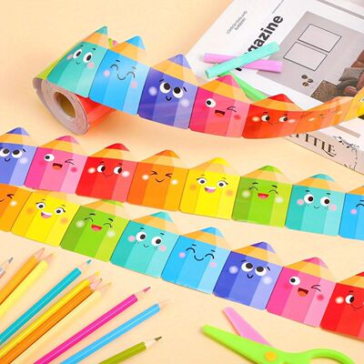 Self-Adhesive Bulletin Board Border with Expressive Eyes, No