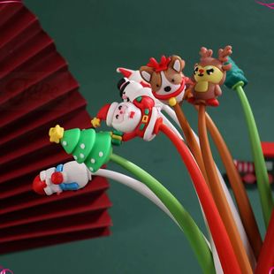 8 Pcs Christmas Student Gifts Silicone Shake Music Pen with