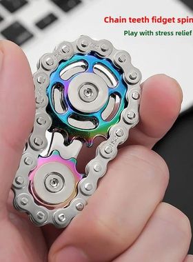 Metal Fidget Spinner Office Desk Toy Sss Relief Gears Hand S