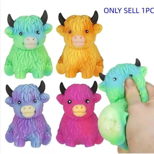 Highland Cow Sensory Toy For Slow Rising Squeeze Sensory Toy