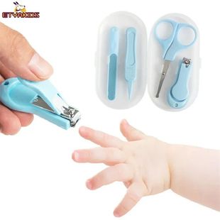 4pcs/set Baby Nail Clipper Set Children Kids Nail Cutter Sci