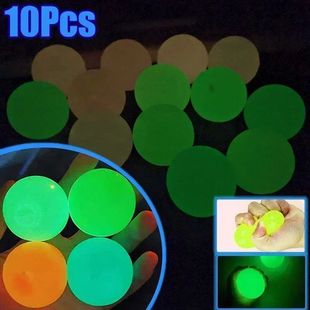 Dark Sti Balls Glow Bounce Luminous High Ball the 10Pcs