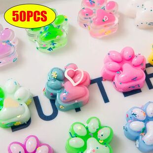 10/30/50pcs Cute Cat Claws Pinch Multiple Colors Random Deco