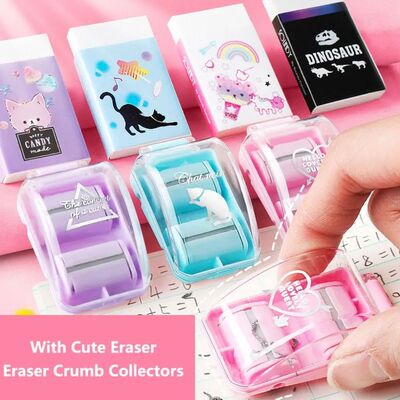 Eraser Creative Stationery Manual Desktop Vacuum Cleaner Era