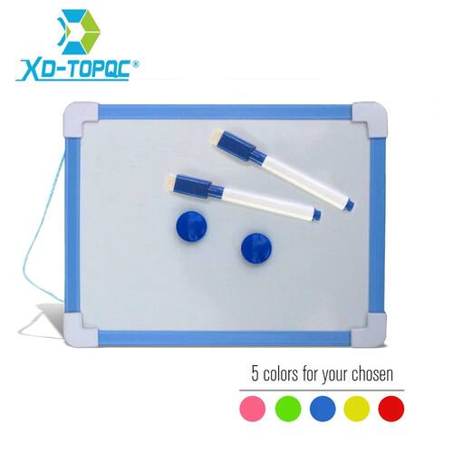 1 pc Kids Whiteboard Dry Wipe Board 5 Colors Frame Mini Draw
