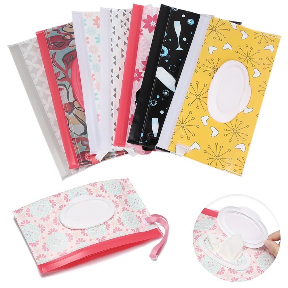1Pc Baby Fashion Wipes Carrying Case Clutch and Clean Wet Wi