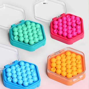 Puzzle Toys Beads Mini Board Montessori Game Pocket