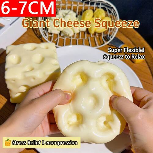 In Stock Jumbo Cheese Cube Sss Ball Shapeable Squeeze Decor
