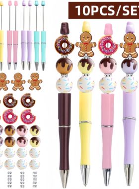 5PCS/10PCS Color Chocolate Rose Red Doughnuts Gingerbread Ma