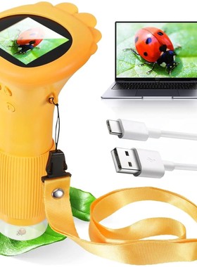 Kids Microscope 1000x Magnifier Microscope 200 Megapixels Wi