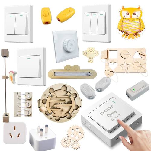 Montessori European Style  Busy Board Accessories Switch Doo