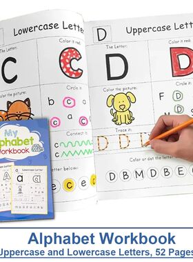 Letters A-Z Alphabet Phonics Practice Workbook Preschool Lea