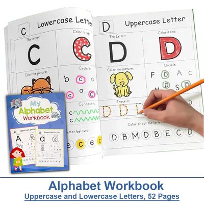 Letters A-Z Alphabet Phonics Practice Workbook Preschool Lea