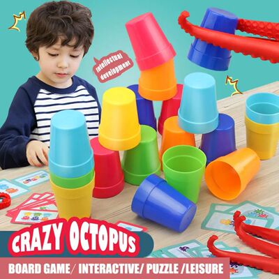 Crazy Octopus Parent-Child Interactive Board Game Toy, Quick
