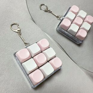 Fidget Keychain Finger Keyboard Caps Toy Keys Button Keycap