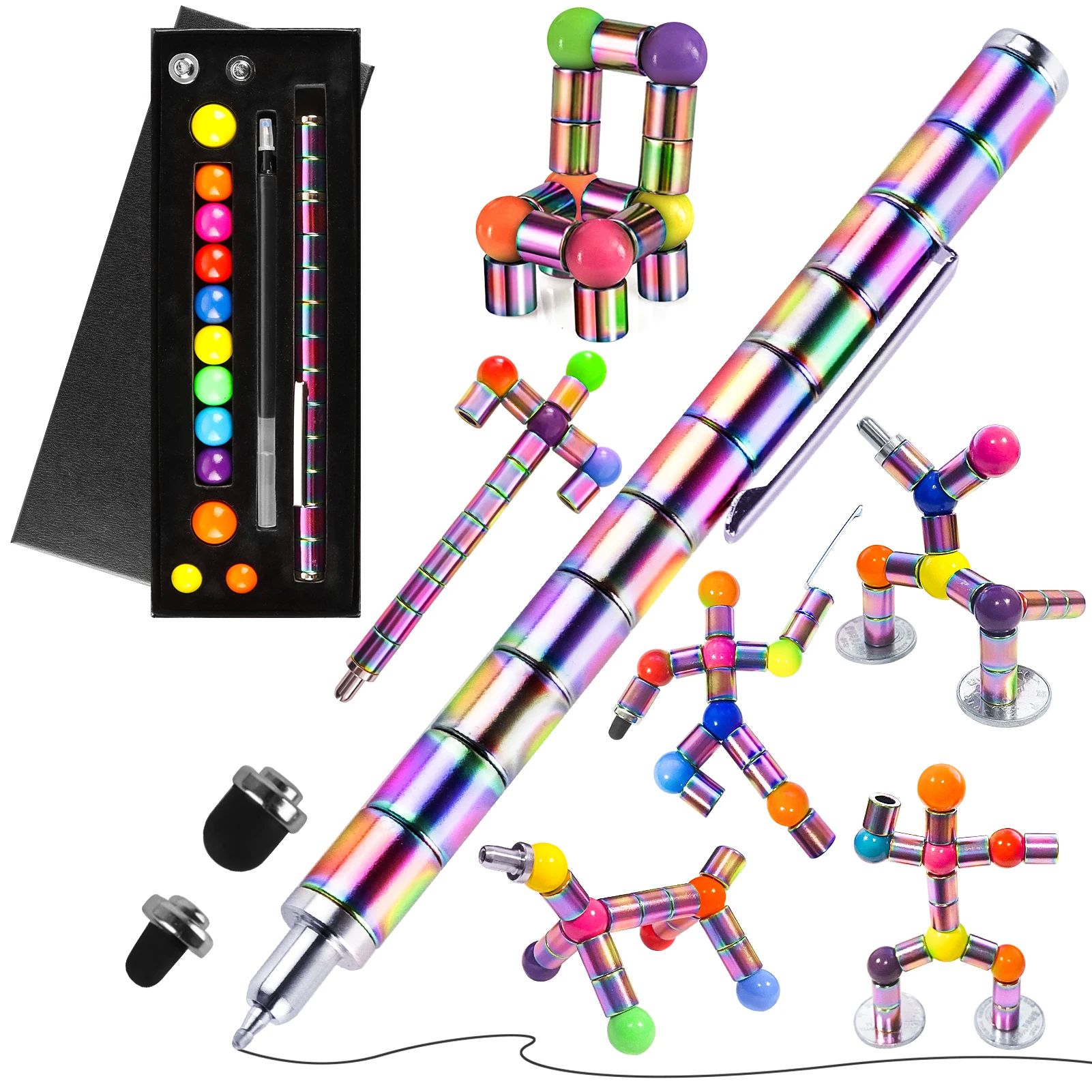 Fidget Pen Magnetic Toys Multifunctional Gift Deformable Dec